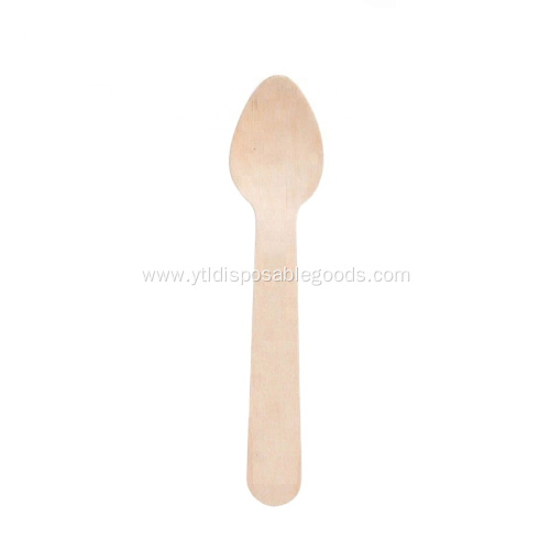 Disposable Wooden Cutlery Spoons Printed